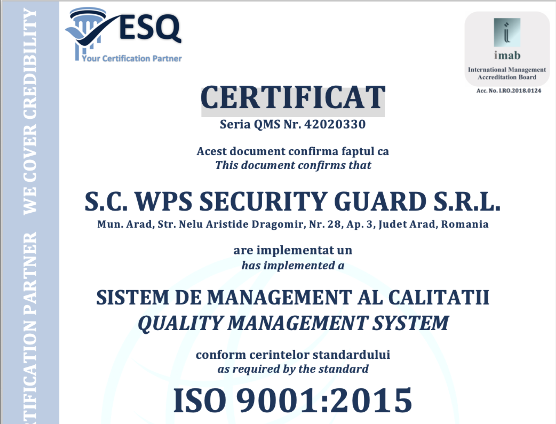 Sistem de management al calitatii